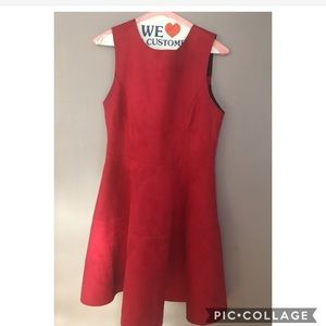HYPR Red Velvet A Line Dress